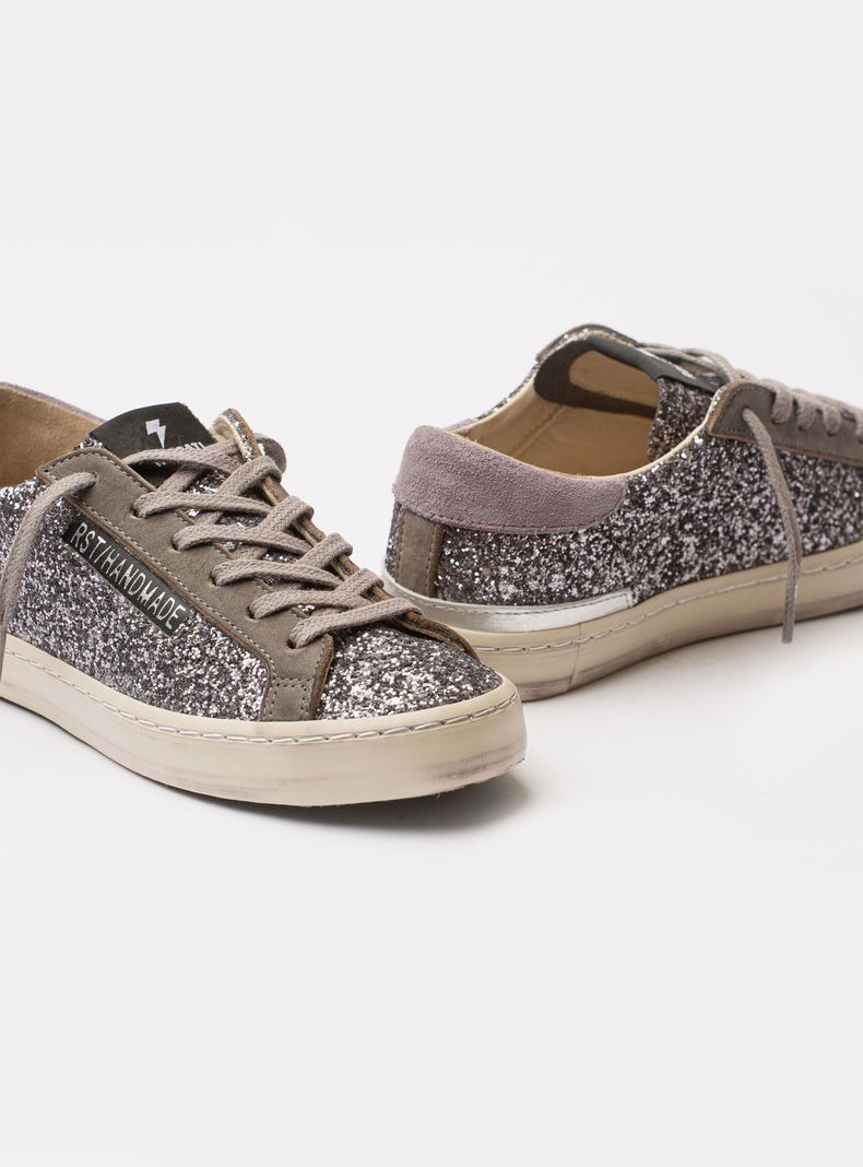 Zapatilla Urbana RST con Glitter Italiano Cuero Mujer-3