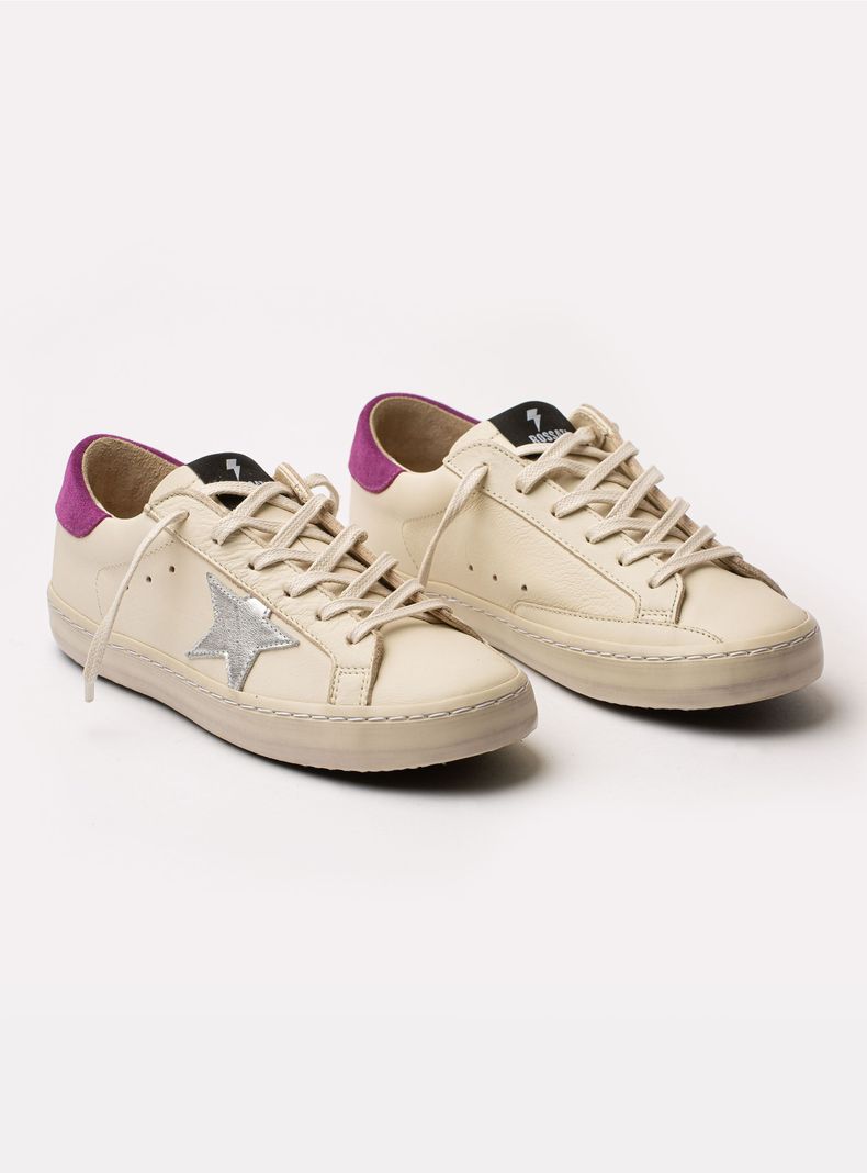 Zapatilla Urbana Star Cuero Mujer-2