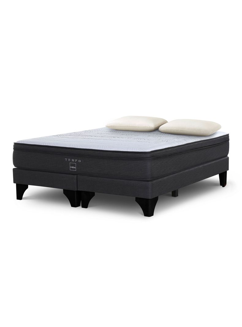 Cama Europea Tempo 2 Plazas Base Dividida + Almohada Memory Max-0
