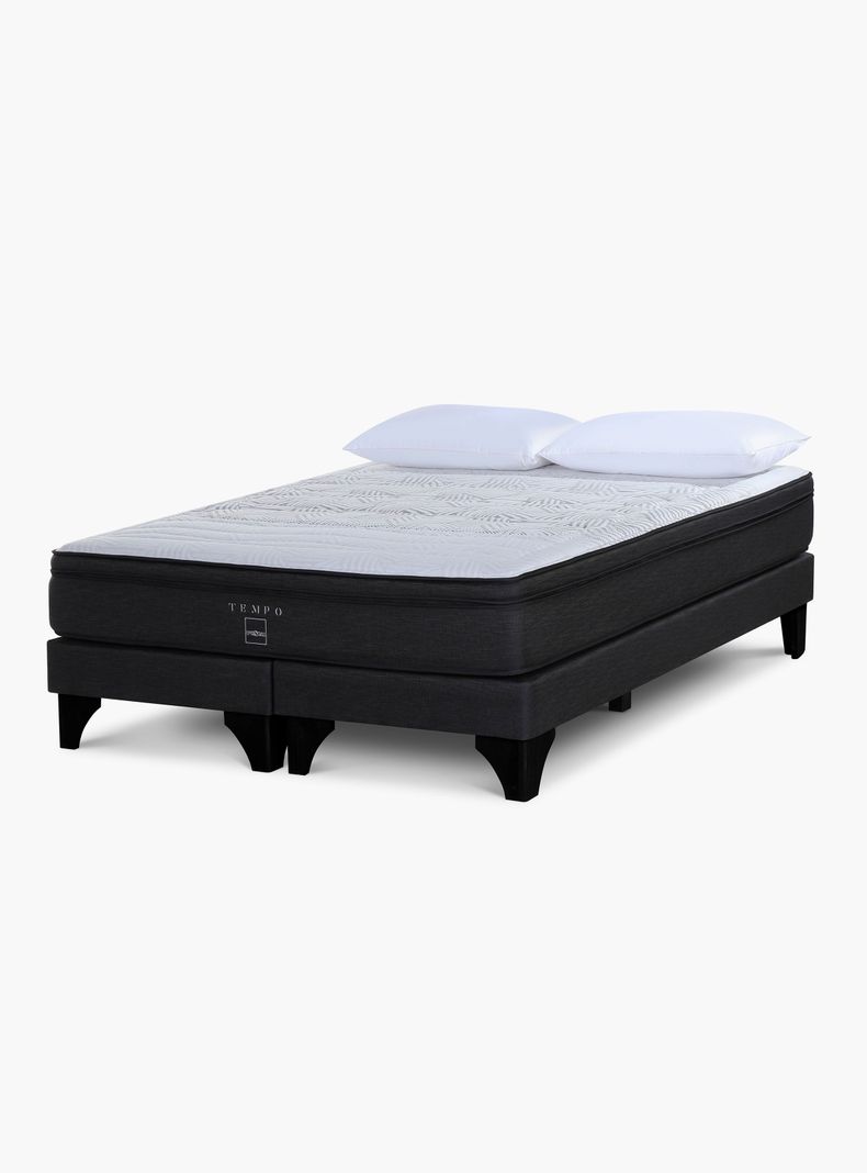 Cama Europea Tempo Súper King Base Dividida + Almohada Extra-0