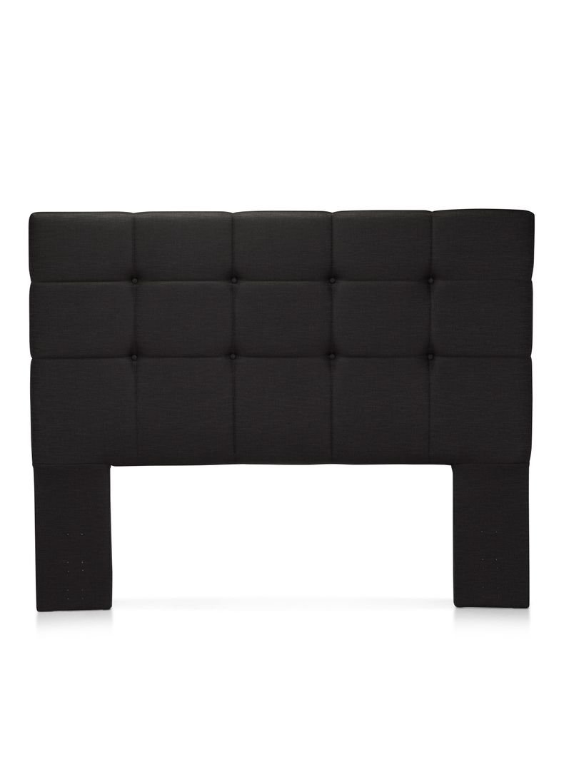 Set Cama Europea Tempo King Base Dividida + Set Muebles Issey Negro + Almohadas-1