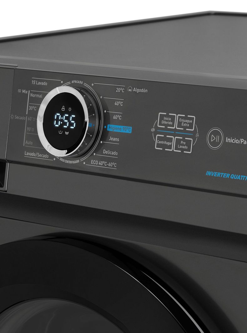 Lavadora-Secadora Midea Frontal 11/8Kg Inverter MF100D110B/T-4
