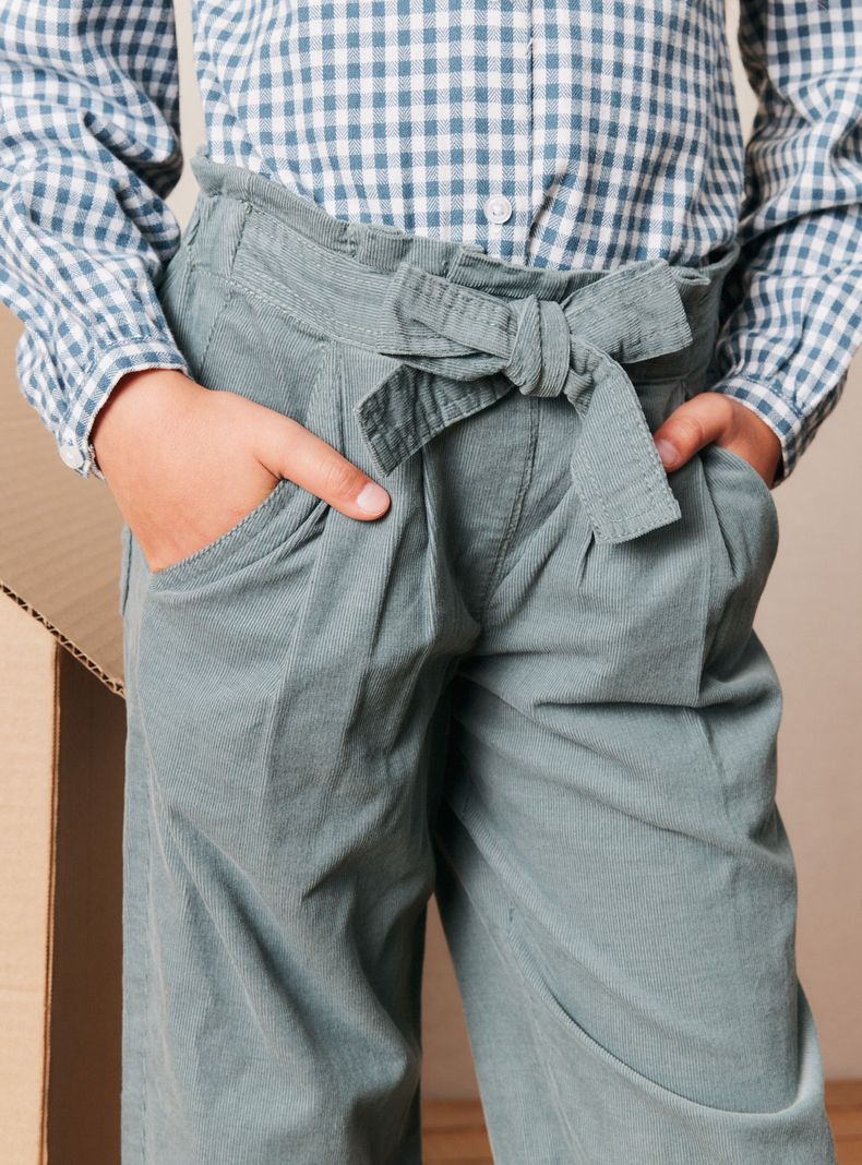 Pantalón Cotelé Cinturón-1
