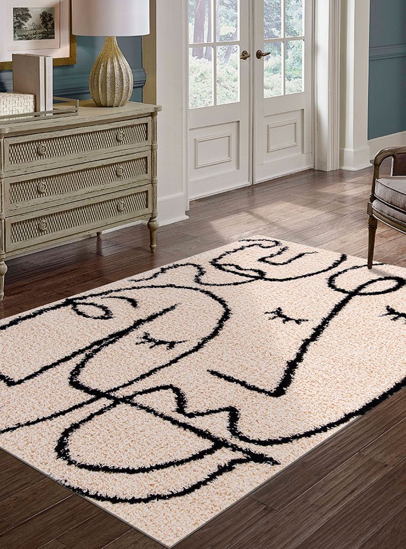 Alfombra Shaggy Monet 150x200 cm Beige-2