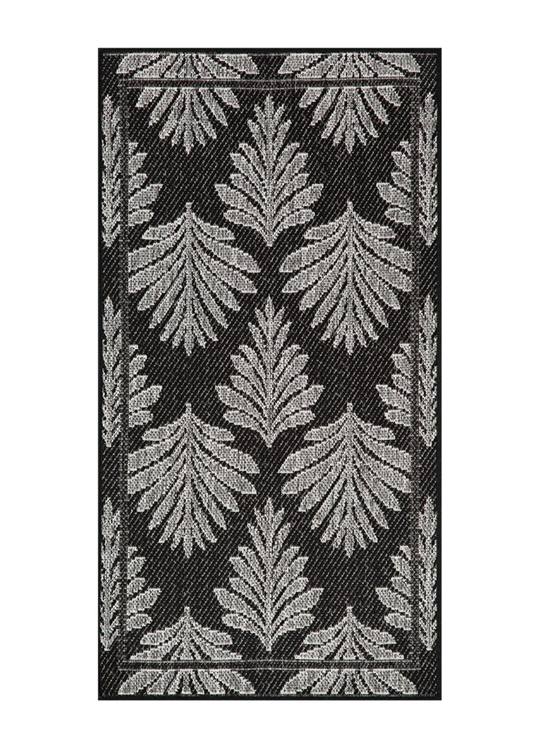 Bajada de Cama Lowers 67x120 cm Negro-0