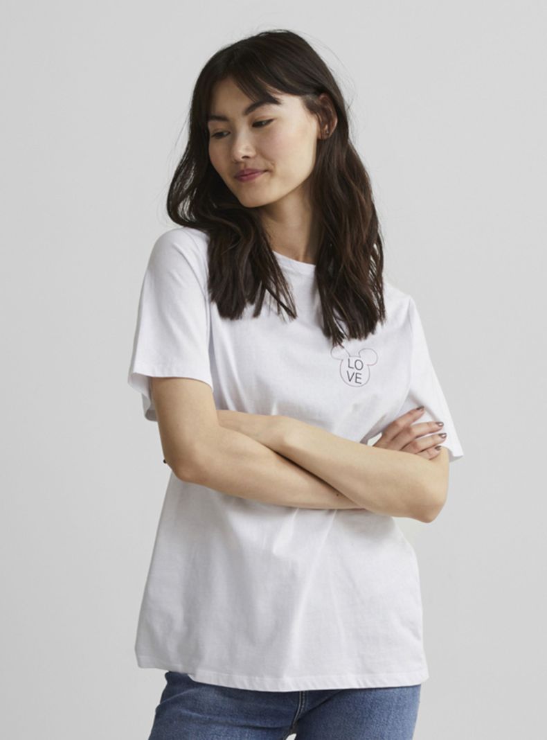 Polera Lisa Manga Corta Mickey