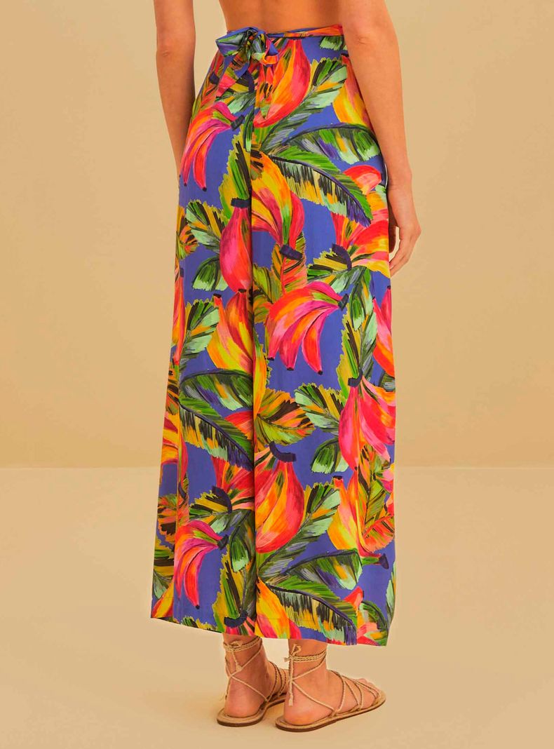 Pantalón Holgado Diseño Plátanos y Amarra-1