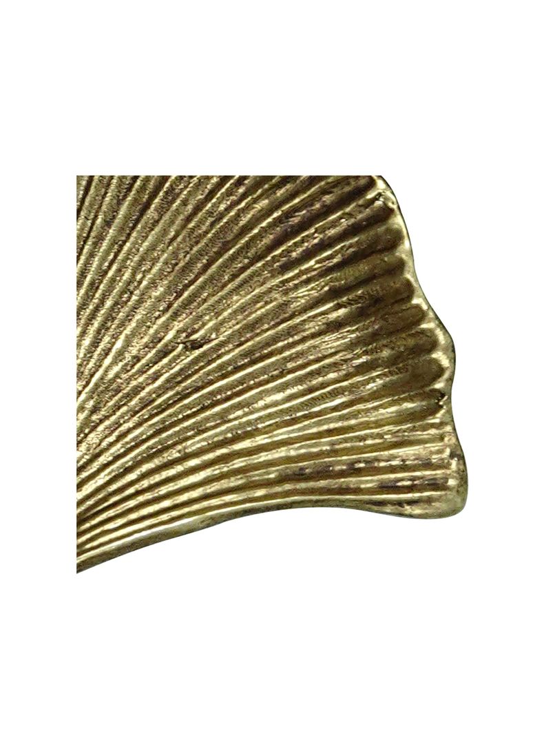 Plato Decorativo Ginkgo Dorado-2