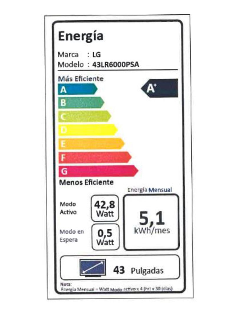 LED Smart TV 43" FHD 43LR6000PSA-6