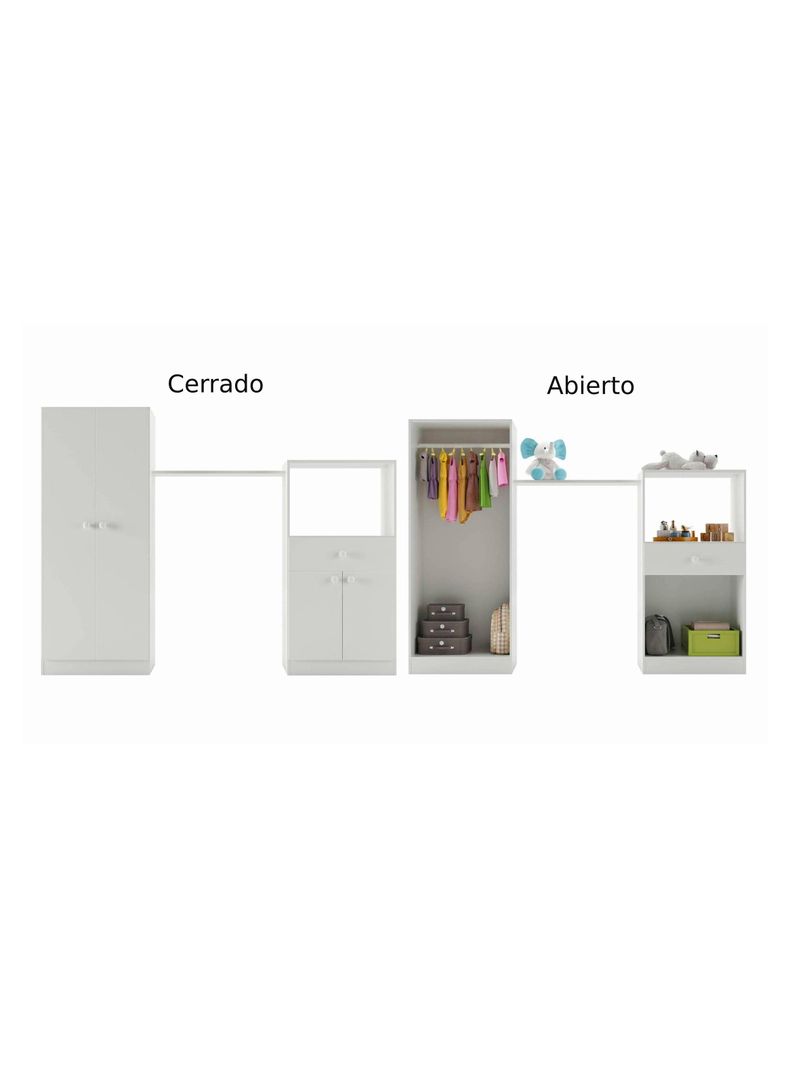 Cuna+Comoda+Closet Topbaby B-2