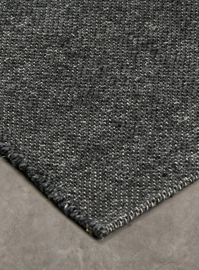 Alfombra Lana Topstitch 200x290 cm Gris-1