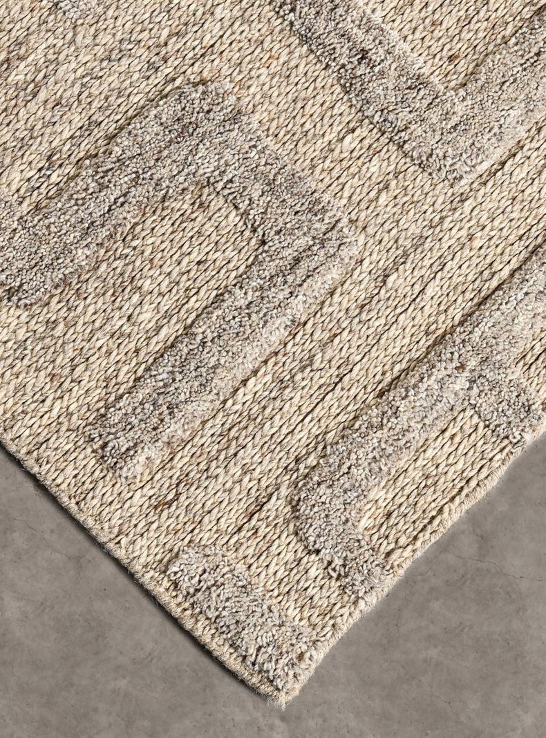 Alfombra Lana Kenya 240x340 cm Beige-1