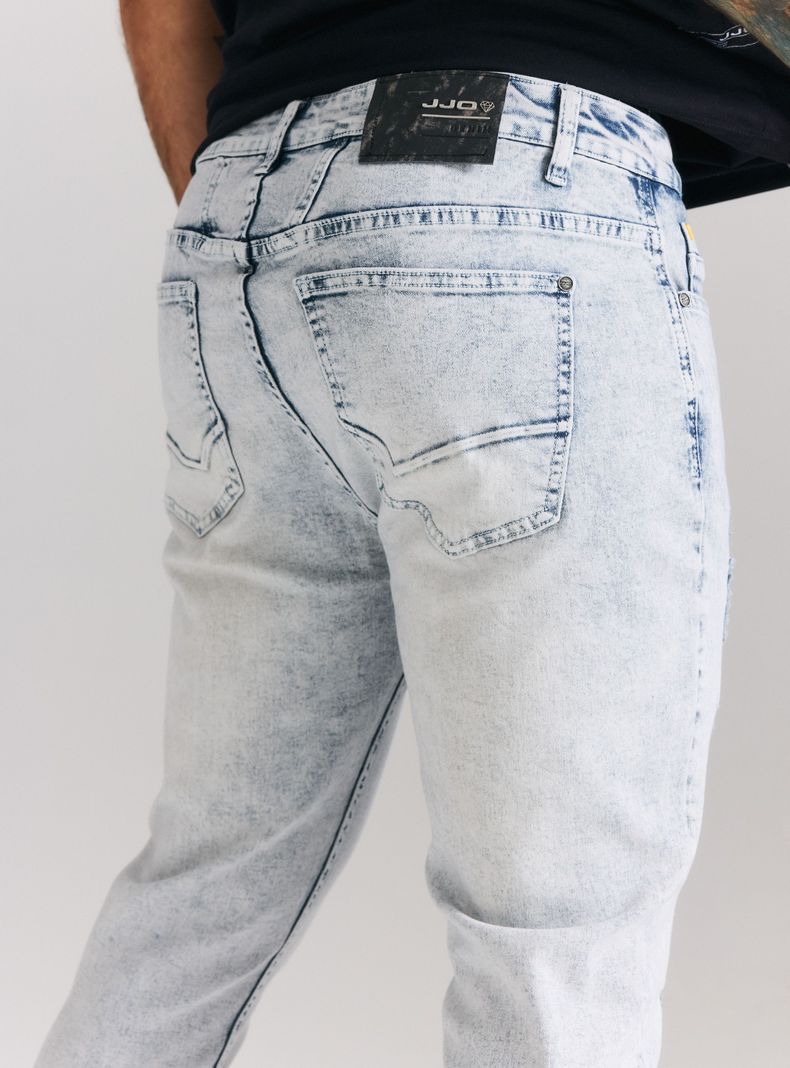 Jeans Full Roturas Parche Remallado Skinny Fit-3