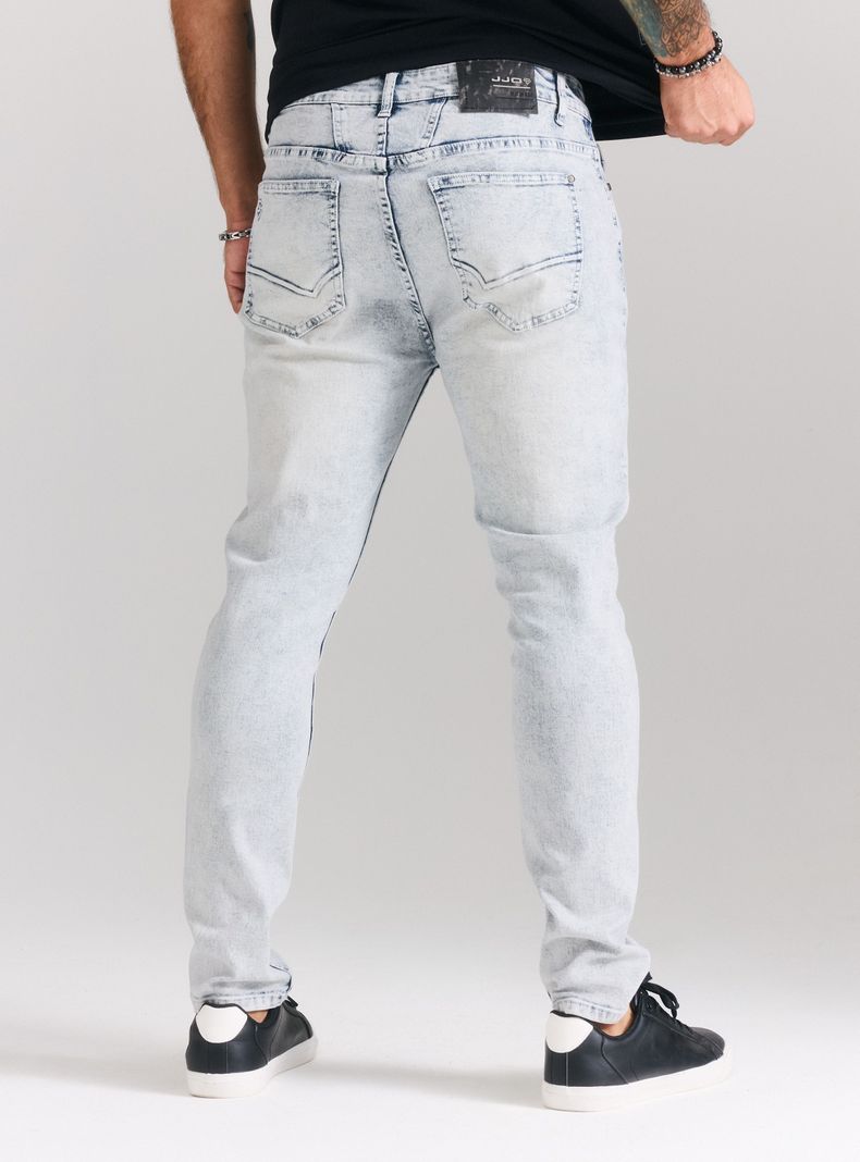 Jeans Full Roturas Parche Remallado Skinny Fit-1