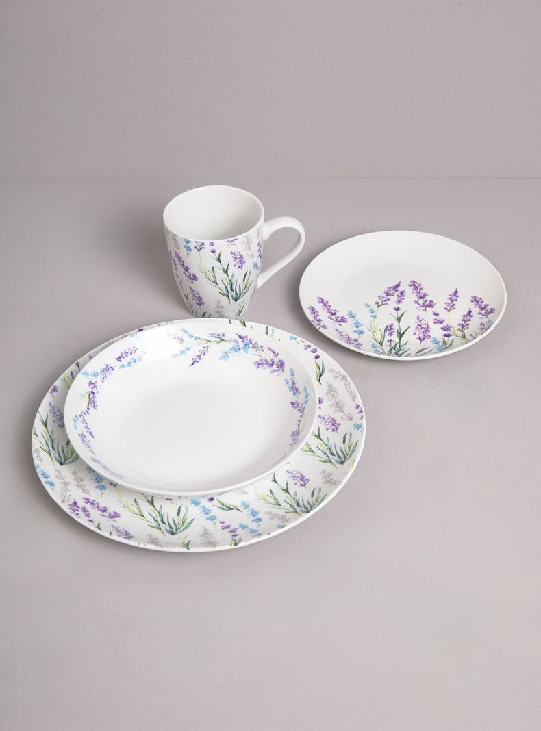 Set Loza 24 Piezas Lavanda-1