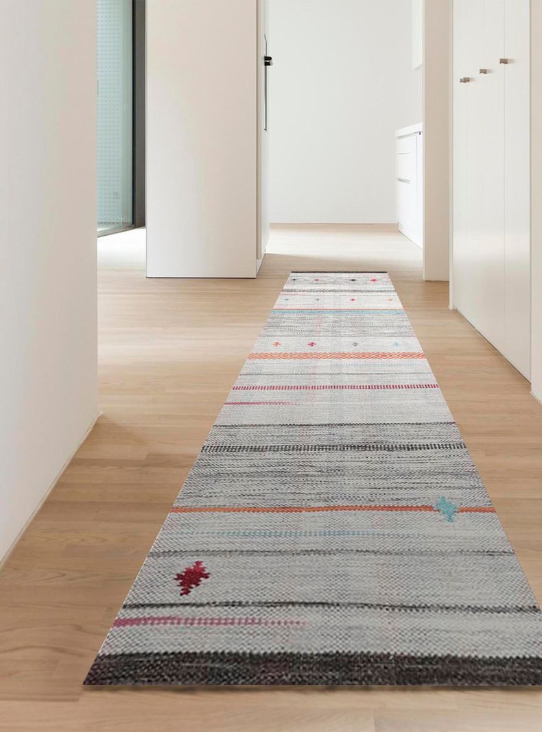 Alfombra de Pasillo Vintage 70x240 cm Multicolor-2