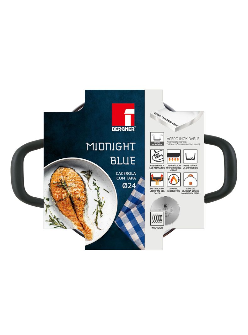 Cacerola con Tapa Midnight Blue 24 cm-3
