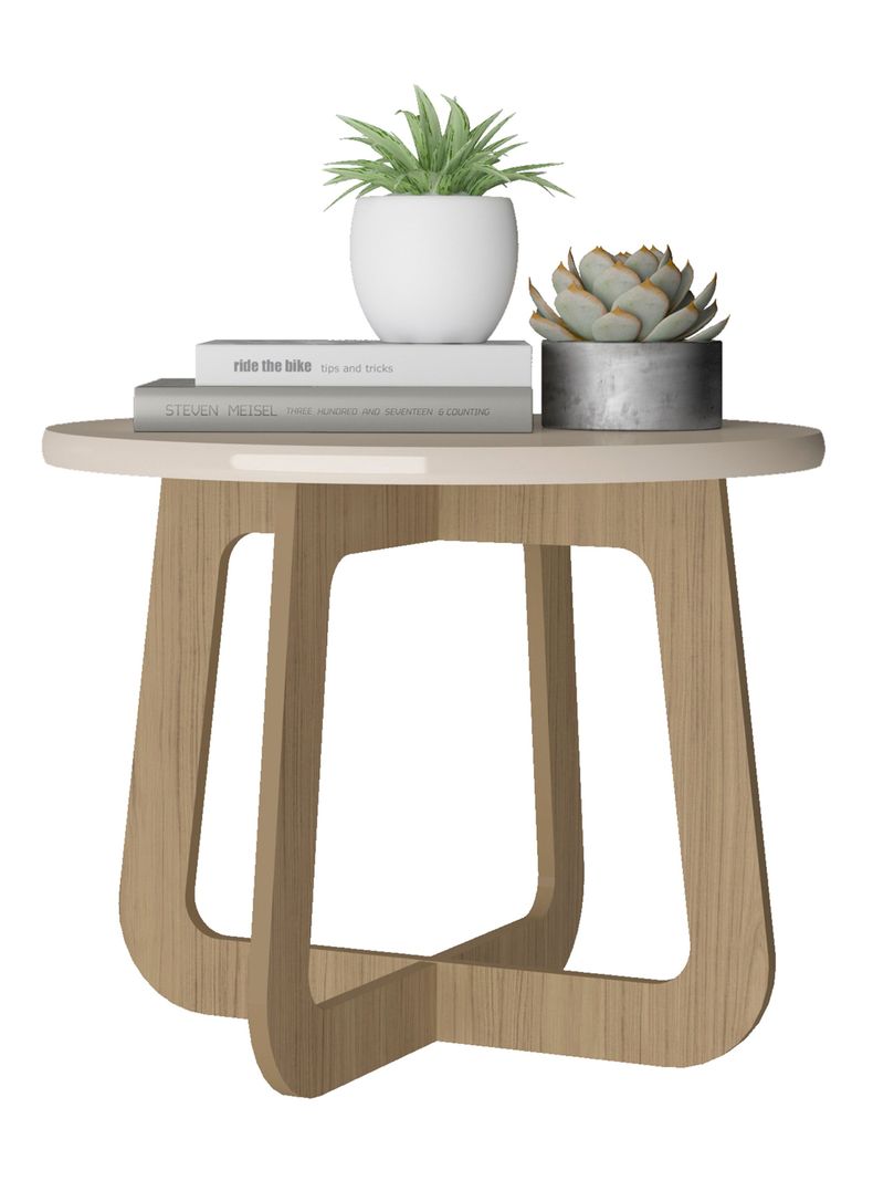 Mesa de Centro Jasmín Redonda 70 cm-2