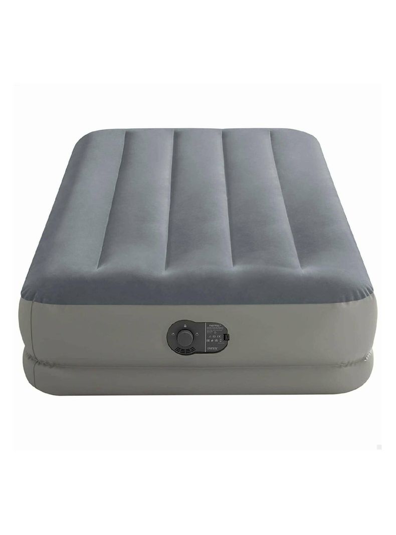 Cama Inflable Eléctrica USB 1 Plaza Gris-3