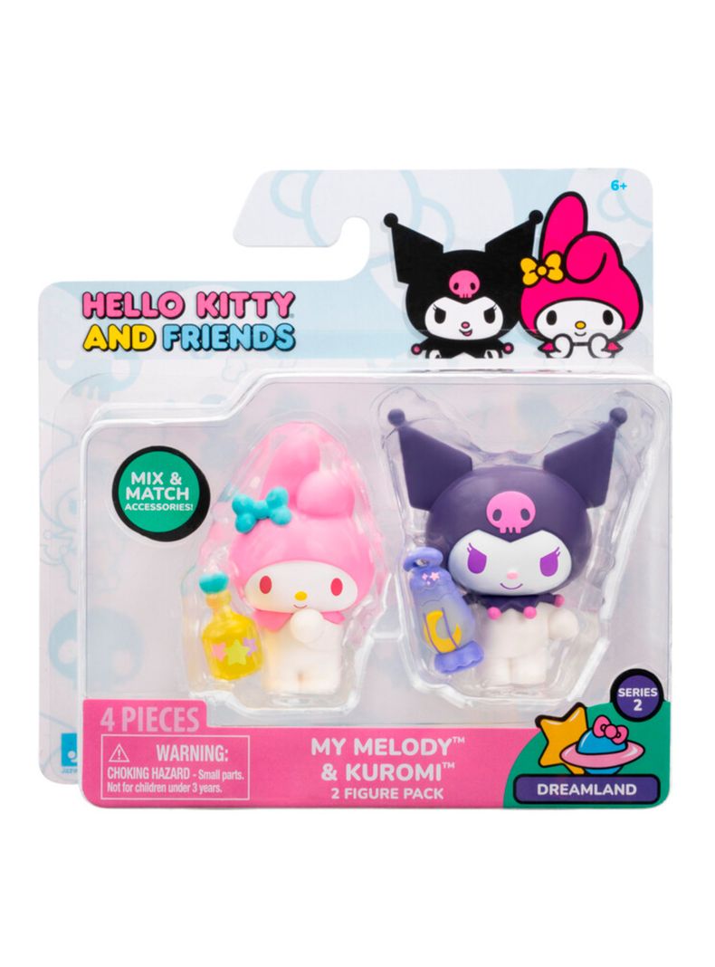 Set 2 Figuras My Melody & Kuromi-1