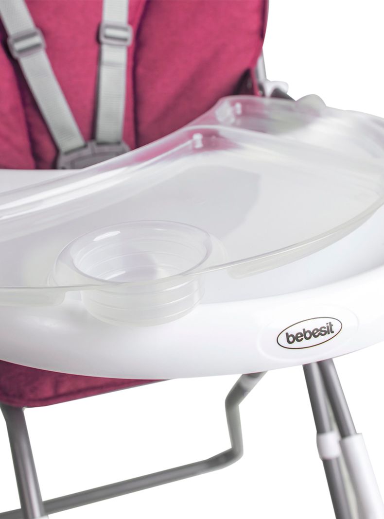 Silla de Comer Plegable Vectra Rosada Bebesit-3