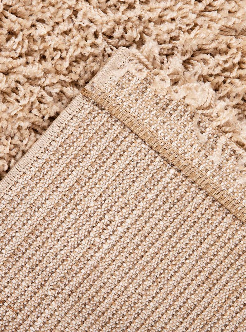 Alfombra 150 x 200 cm Shaggy Basic Beige-2