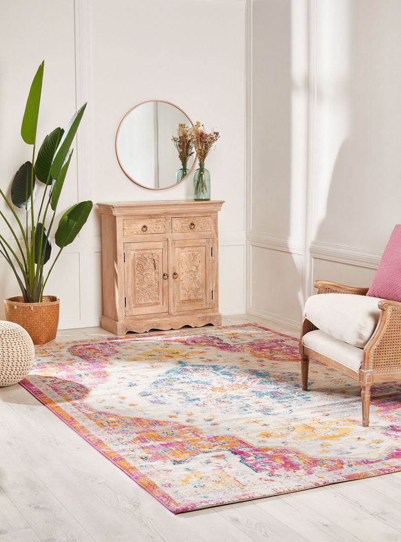 Alfombra 160 x 230 cm Romantic Crema-1