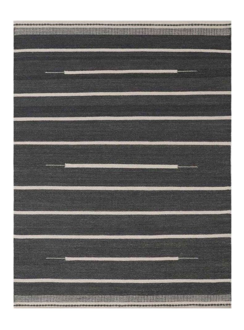 Alfombra Kelim Gris 190 x 290 cm-0