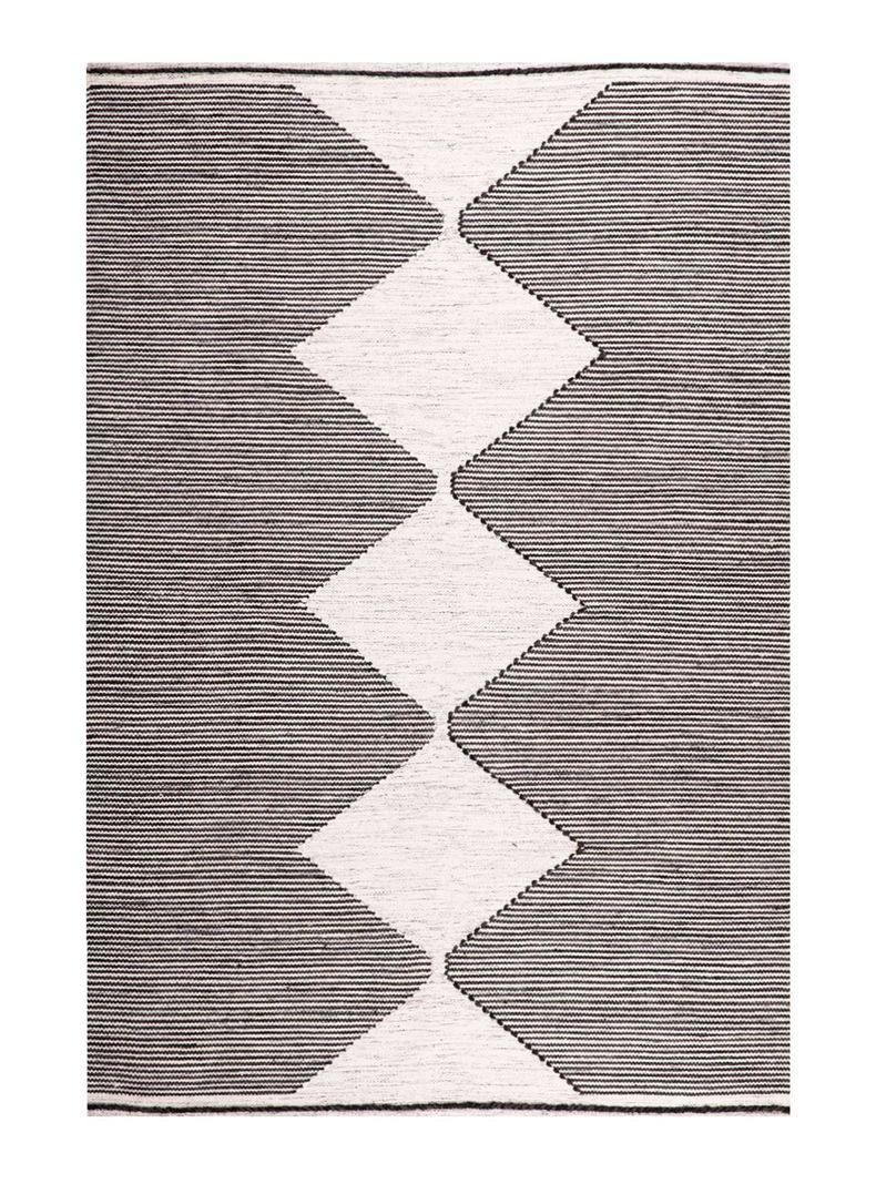 Alfombra Textur Negro-Blanco 160 x 230 cm-0