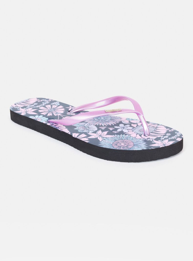 Sandalia Print Floral Baja Mujer 5S1137-WV-2