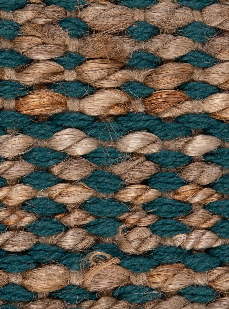 Alfombra Yute Natural 200x300 cm Turquesa-2