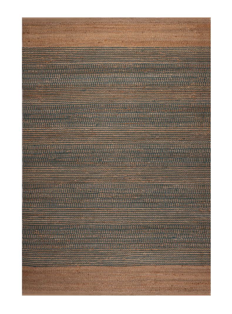 Alfombra Yute Natural 200x300 cm Turquesa-0