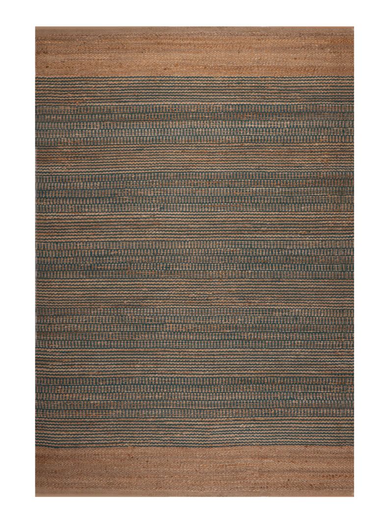 Alfombra Yute Natural 230x330 cm Turquesa-0