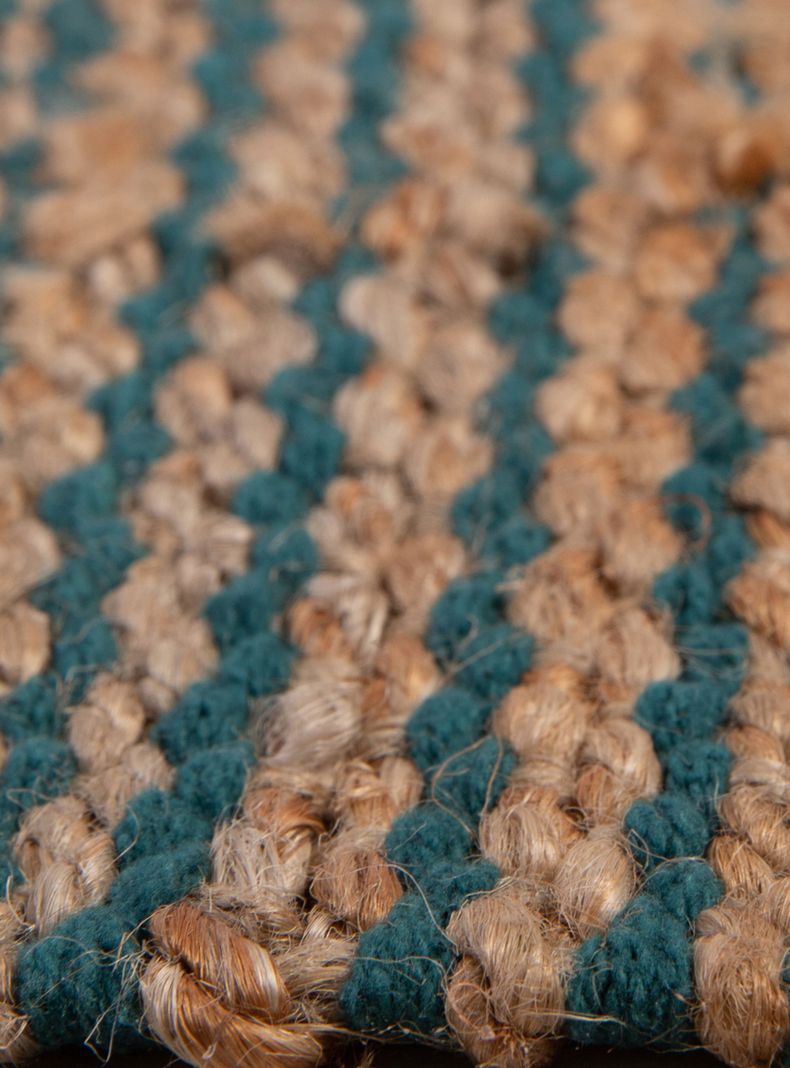 Alfombra Yute Natural 230x330 cm Turquesa-1