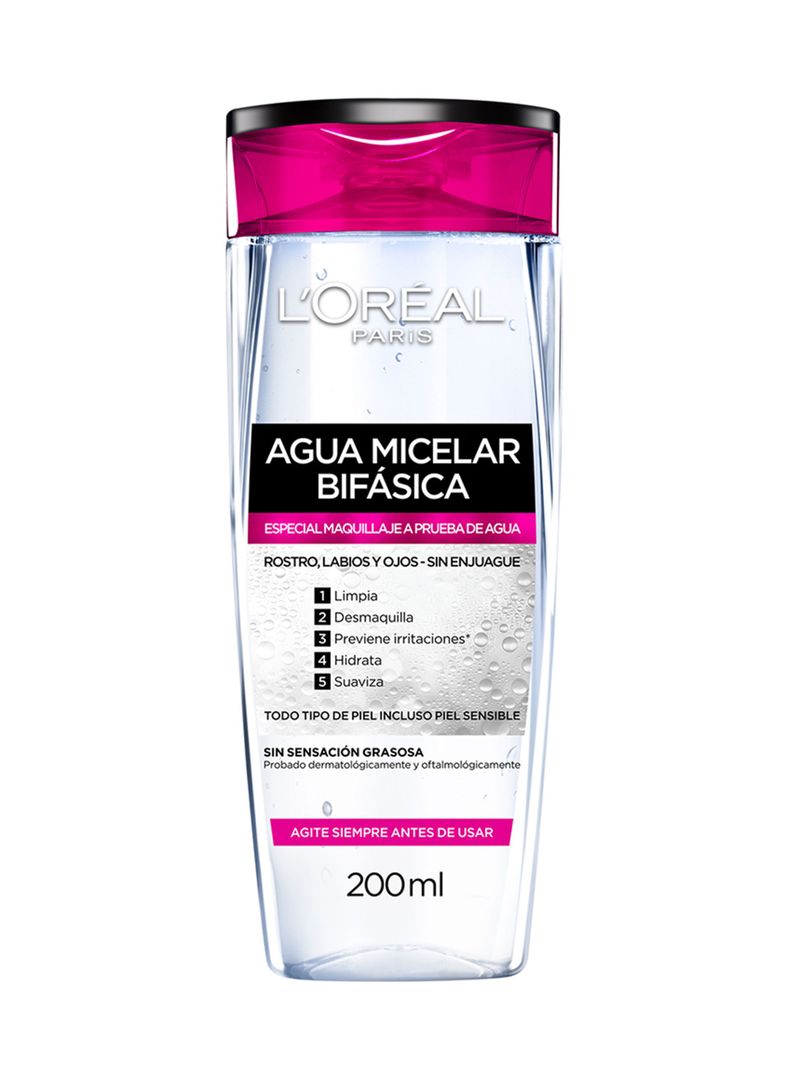 Agua Dermo Expertise L'Oréal Paris Micelar Ht5 Bifásica 200 ml-1