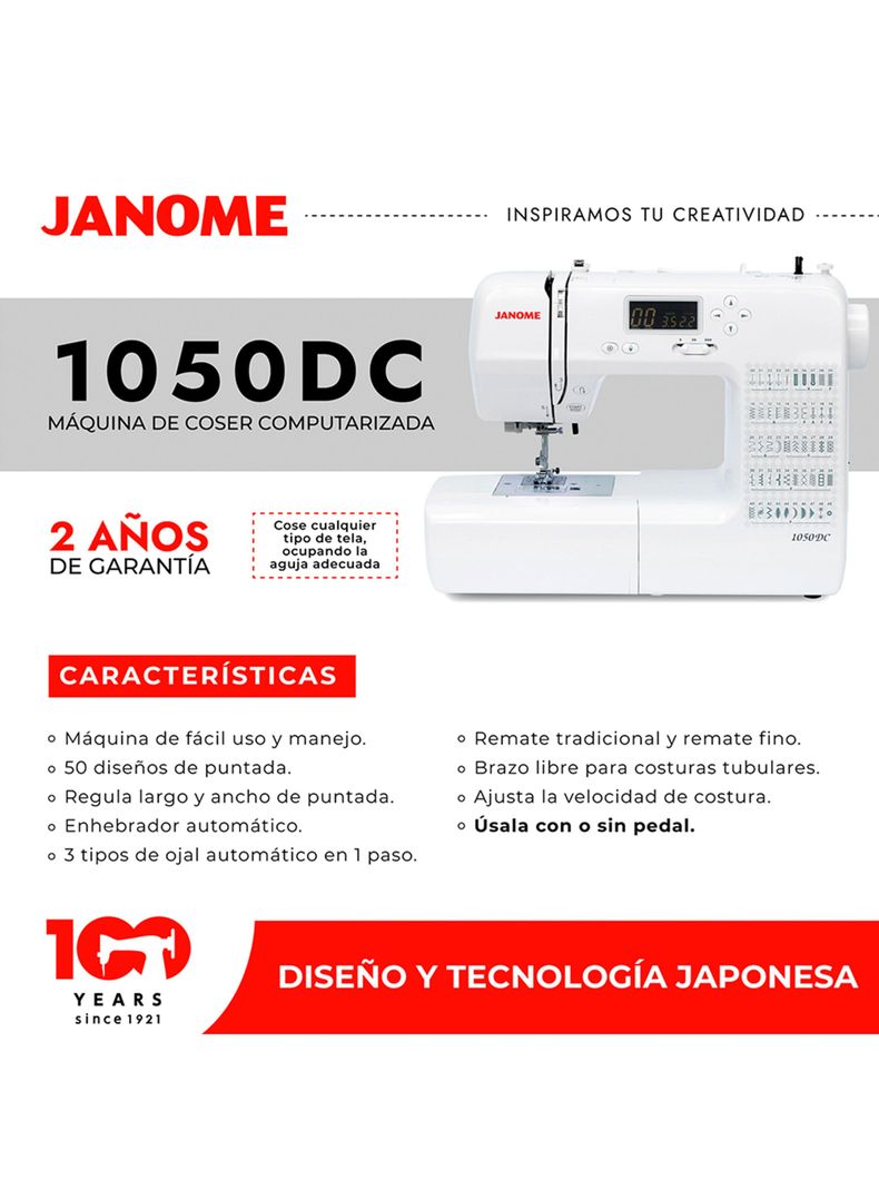 Máquina de Coser Computarizada 1050DC-6