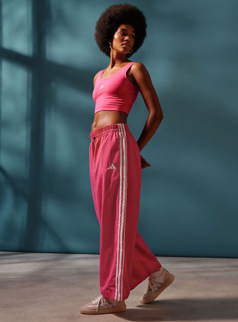Pantalón Parachute Tejido Essentials 3 Rayas Lifestyle-5