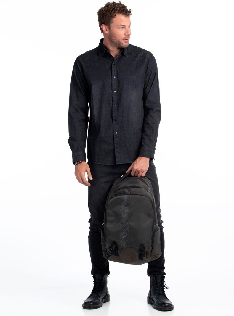Camisa Denim Washed Black Montana-1
