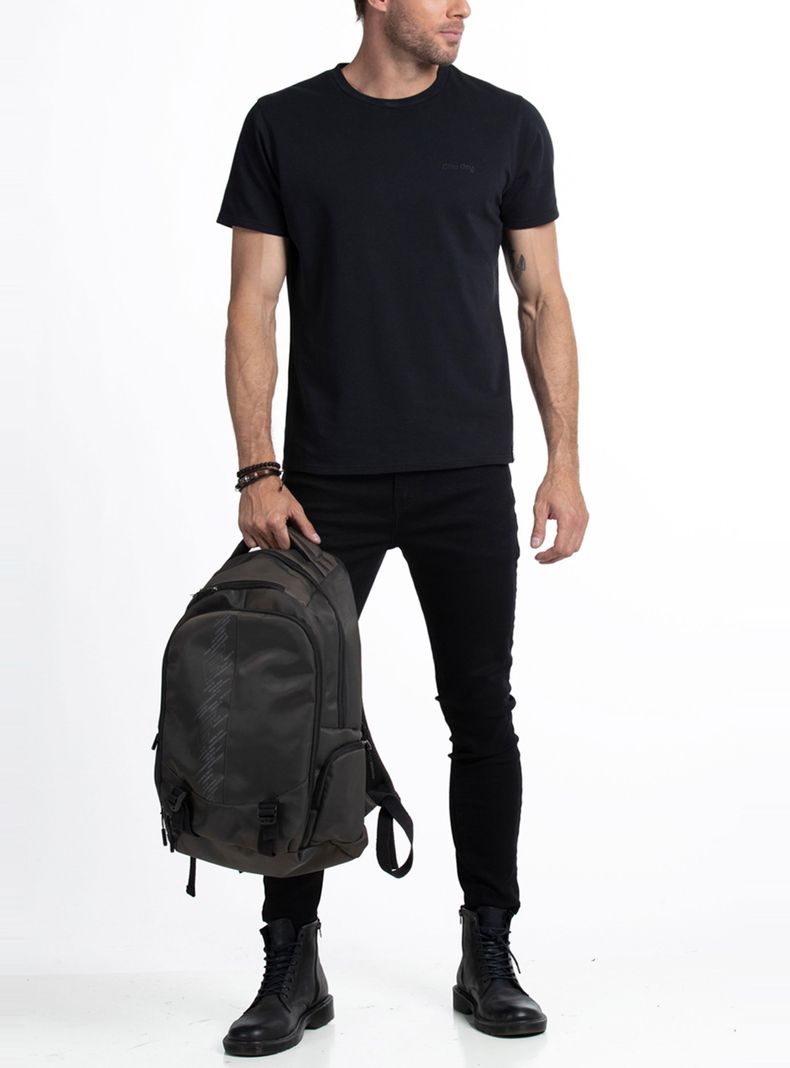 Polera Regular Fit Garment Dye Piqué Carmel-3