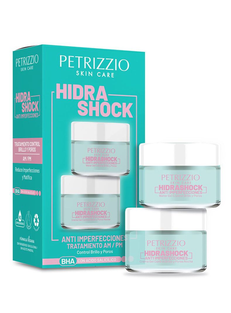 Set Crema Gel Hidrashock Anti Imperfecciones Día + Noche-1
