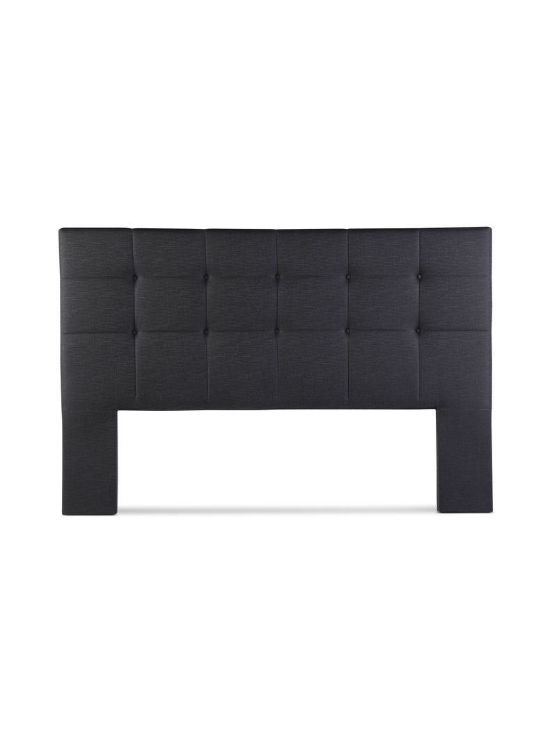 Set Muebles Dormitorio Issey: Respaldo 2 Plazas + Veladores Gráfito-2