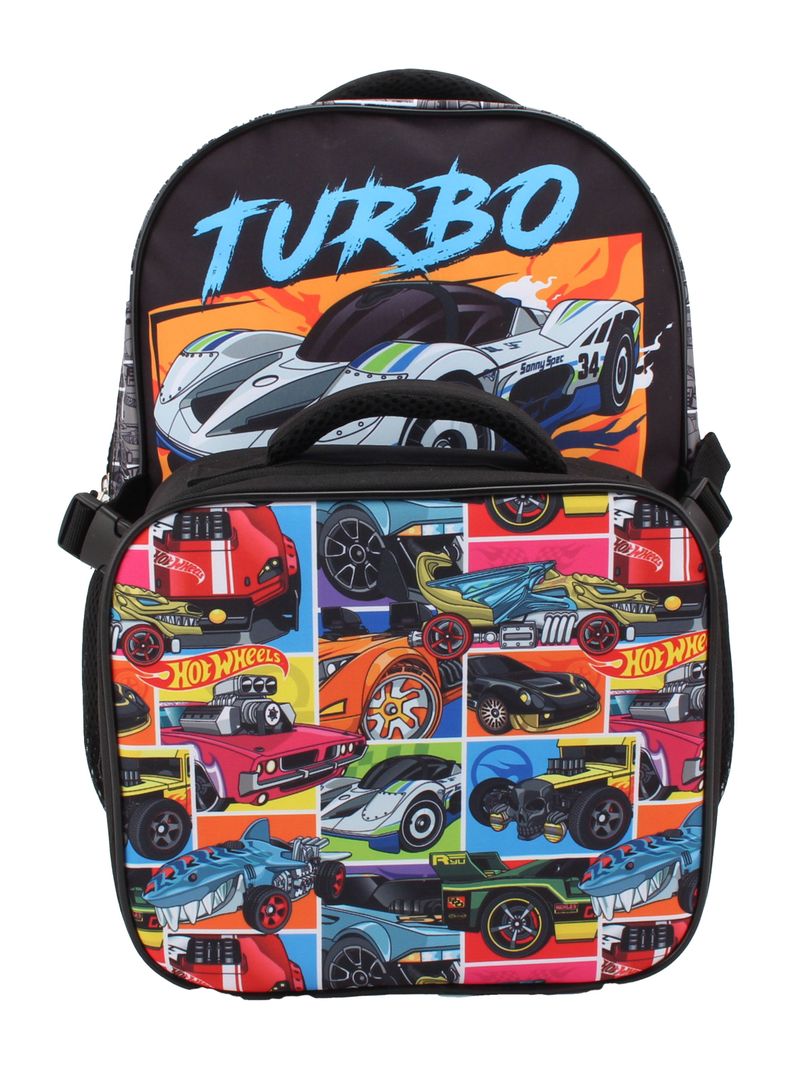Mochila Lonchera Hot Wheels-0