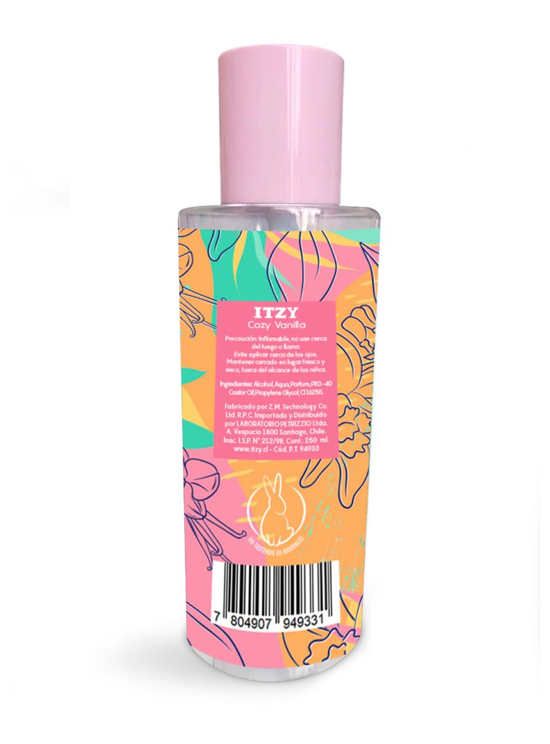 Body Itzy Spray Splash Cozy Vainilla 250 ml-1
