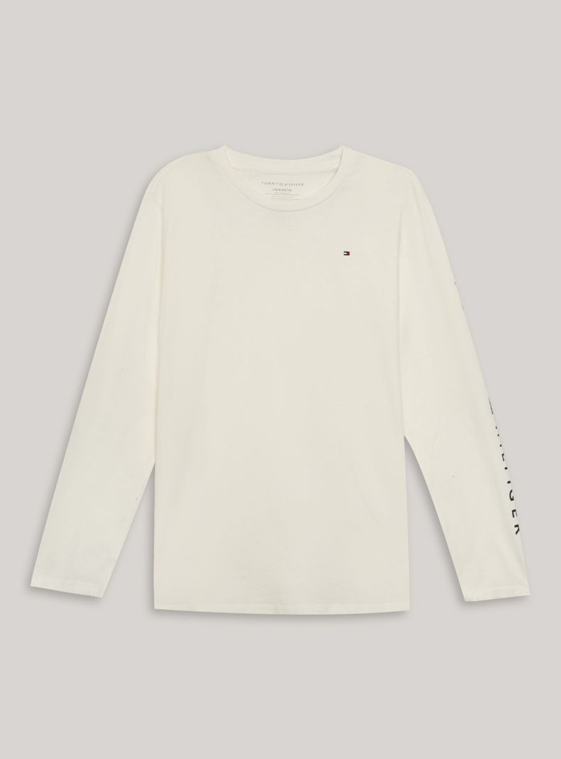 Polera Manga Larga Basic Blanca-0