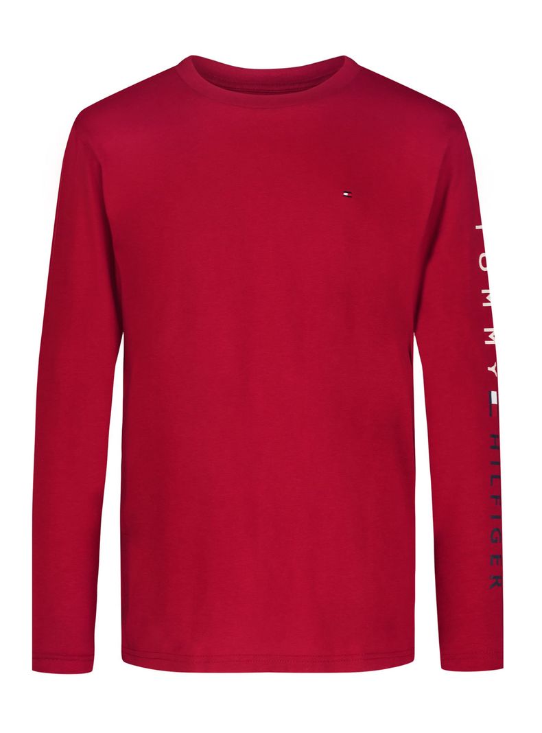 Polera Manga Larga Basic Rojo-0