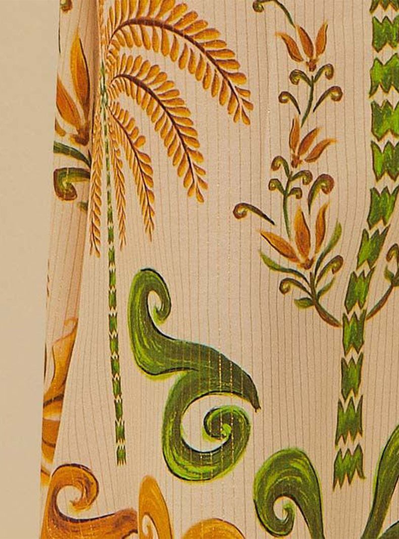 Vestido Largo Halter Estampado Palmeras-3