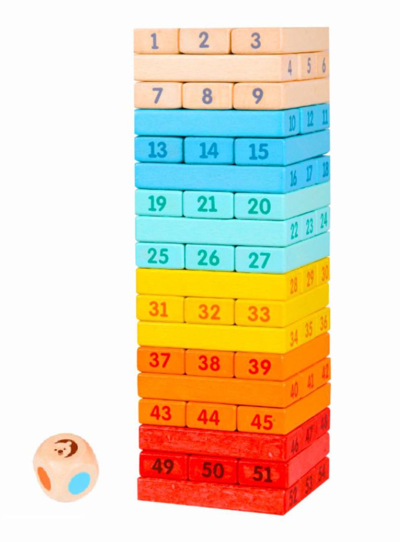 Juego Didáctico Torre Multicolor-0