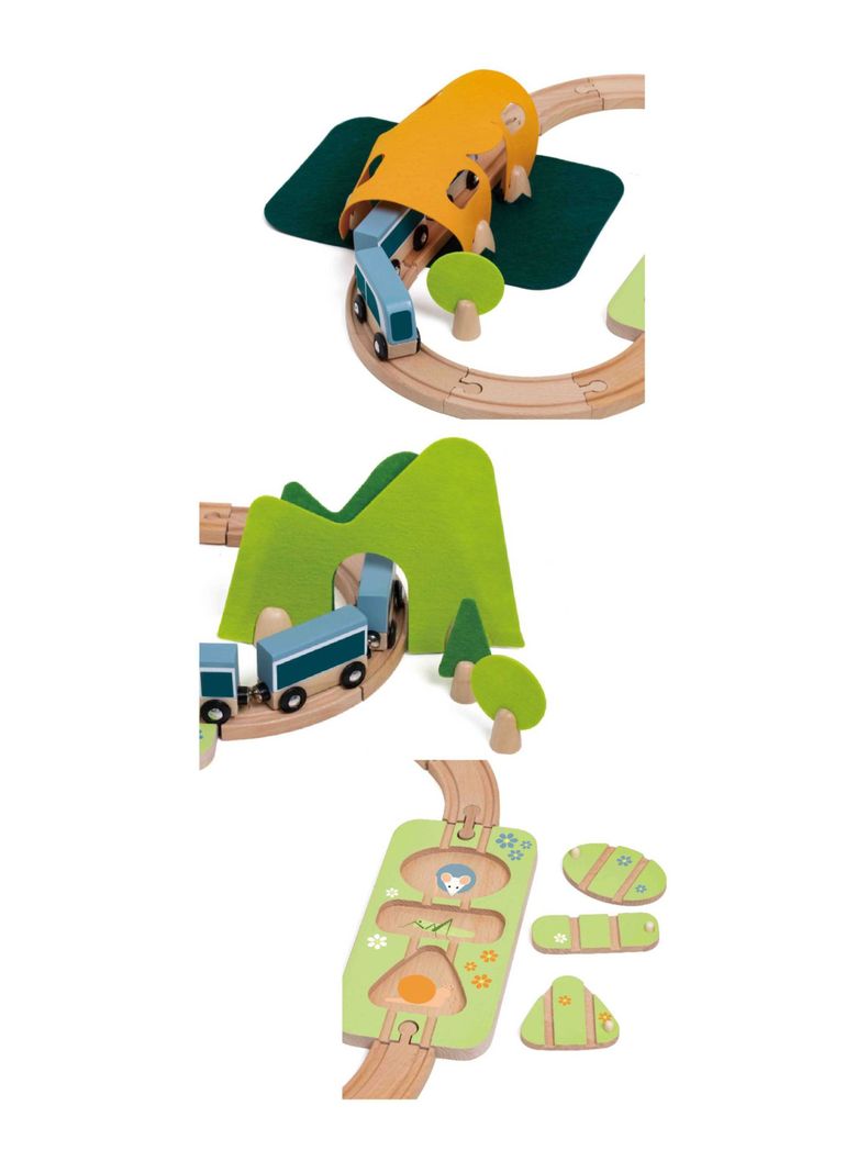 Juego Didáctico Pista de Tren Feliz-3