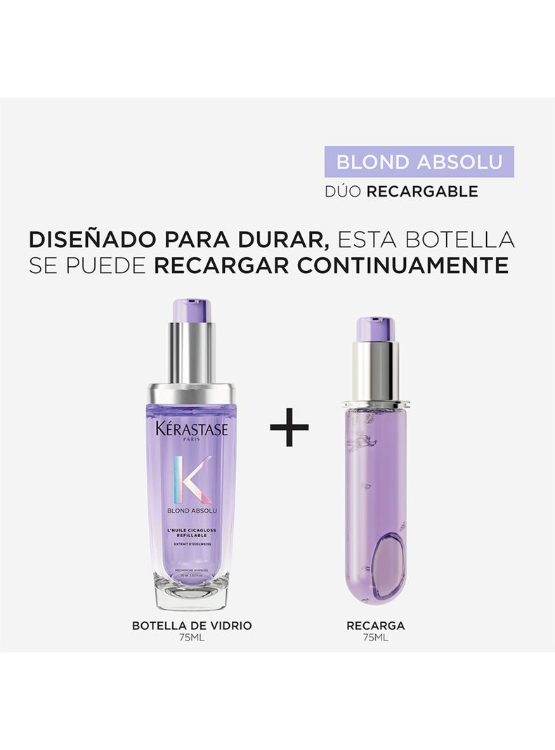 Aceite Capilar Blond Absolu Cicagloss L´Huile 75ml Kérastase Cabello Rubio dañado o Decolorado-4