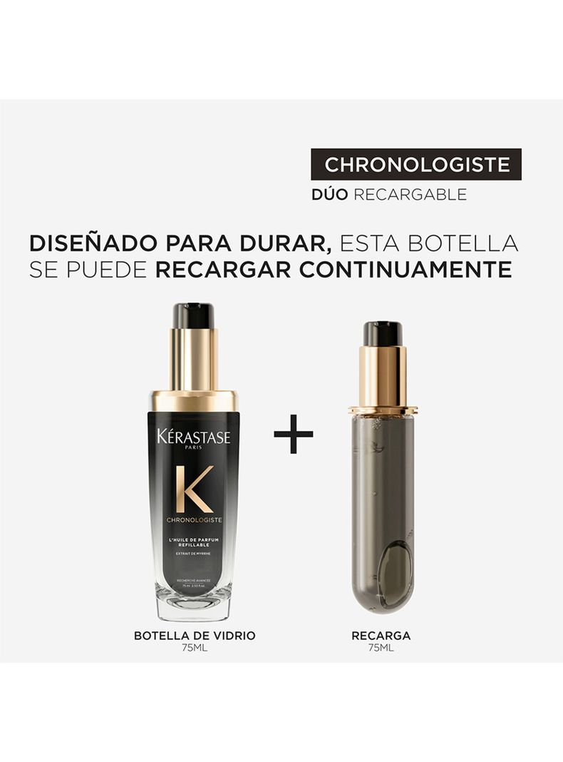 Aceite Capilar Chronologiste L'Huile de Parfum Recarga 75ml Kérastase  para todo tipo de cabello-4